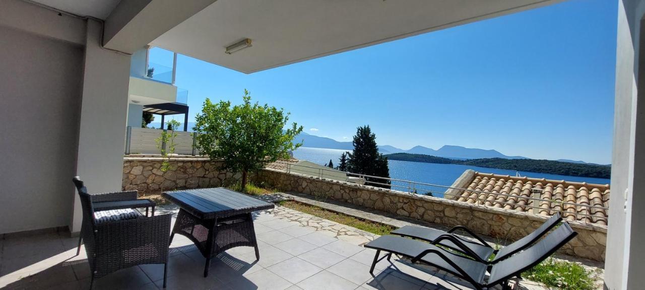 נידרי Lefkada Unique Sea View Apartment מראה חיצוני תמונה