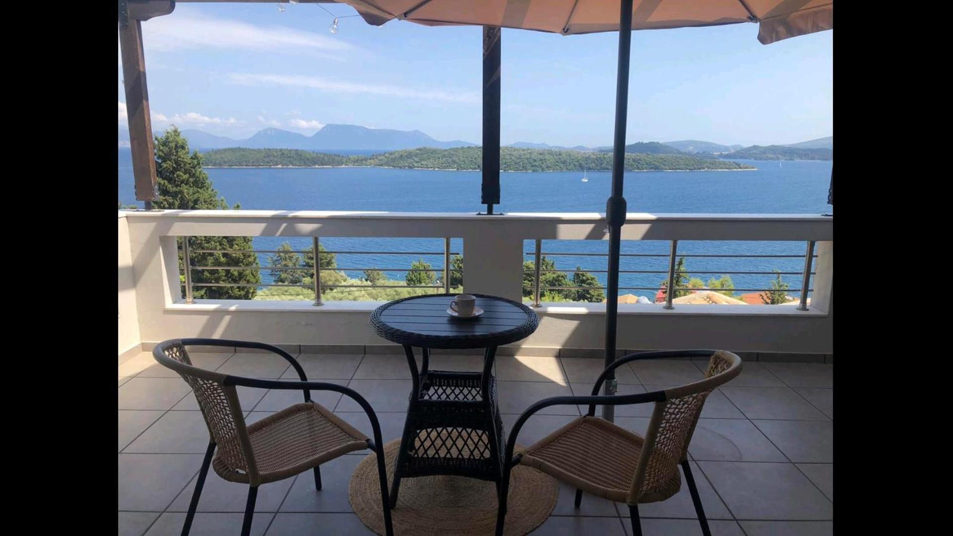נידרי Lefkada Unique Sea View Apartment מראה חיצוני תמונה
